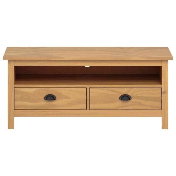 TV-Schrank Hill Honigbraun 110x40x47 cm Massivholz Kiefer