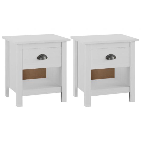 ARDEBO.de - Nachttische 2 Stk. Hill 46x35x49,5 cm Massivholz Kiefer