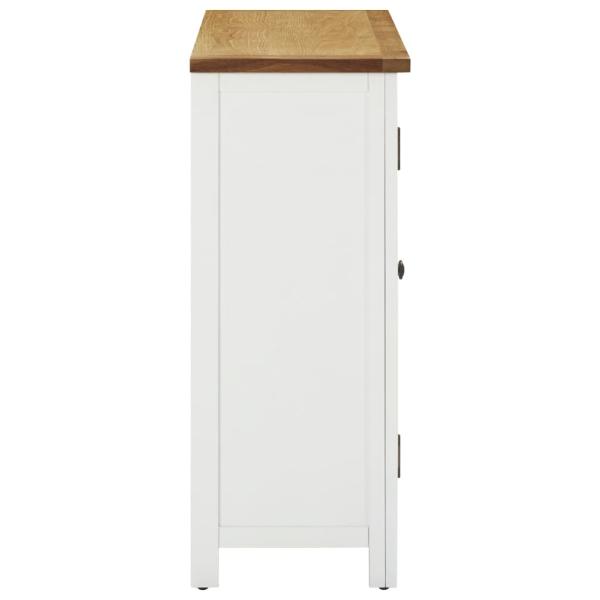 Weinschrank 80x32x80 cm Eiche Massivholz