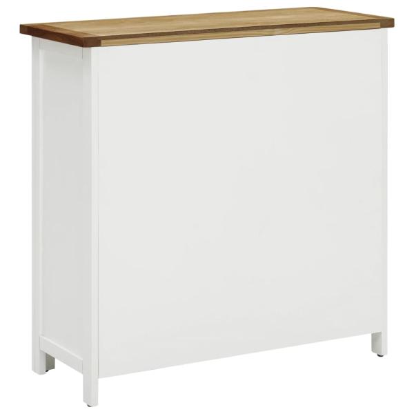 Weinschrank 80x32x80 cm Eiche Massivholz