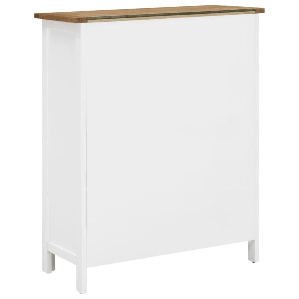 Weinschrank 72x32x90 cm Eiche Massivholz