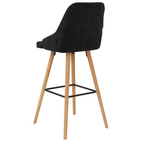 Barhocker 2 Stk. Schwarz Samt 