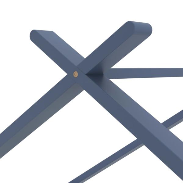 Kinder-Bettgestell Grau Massivholz Kiefer 90x200 cm