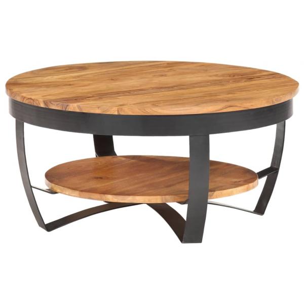 Couchtisch 65x65x32 cm Massivholz Akazie