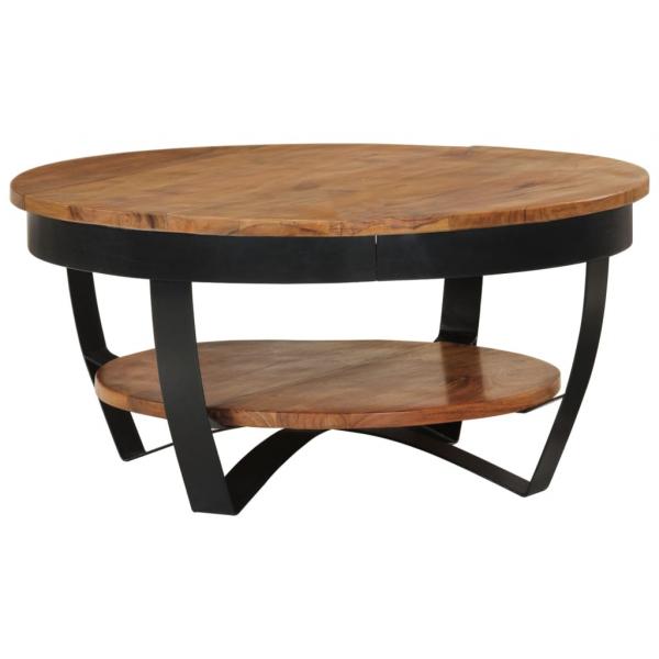 Couchtisch 65x65x32 cm Massivholz Akazie