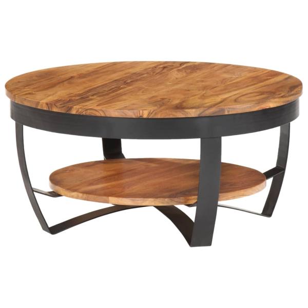 Couchtisch 65x65x32 cm Massivholz Akazie