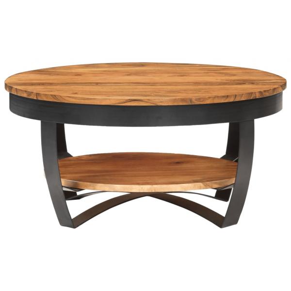 Couchtisch 65x65x32 cm Massivholz Akazie