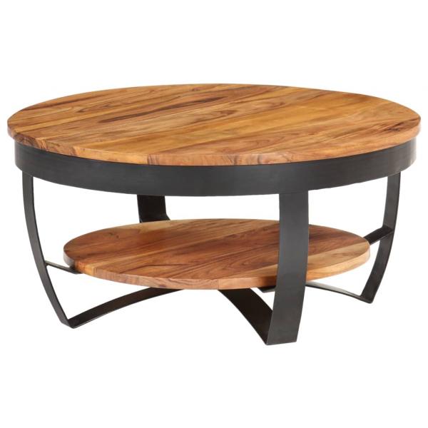 Couchtisch 65x65x32 cm Massivholz Akazie
