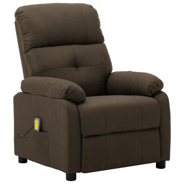 Massagesessel Braun Stoff