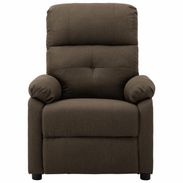 Massagesessel Braun Stoff