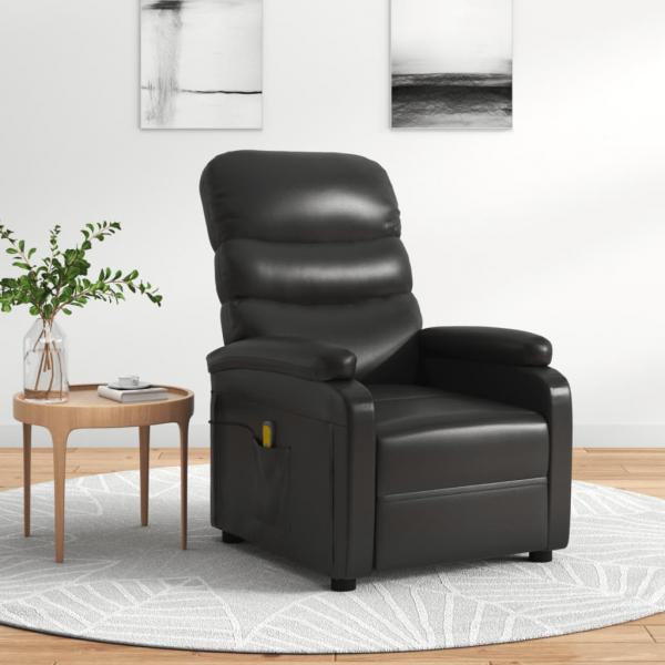 ARDEBO.de - Massagesessel Schwarz Kunstleder