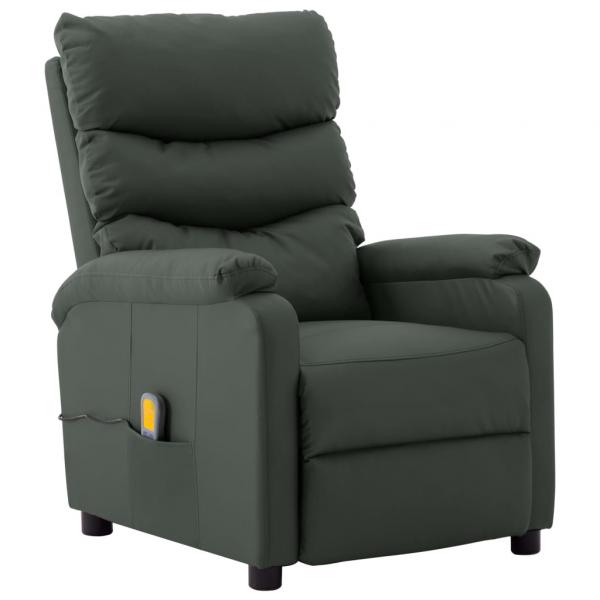 Massagesessel Grau Kunstleder