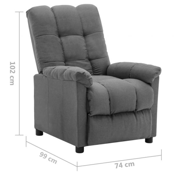 Relaxsessel Hellgrau Stoff