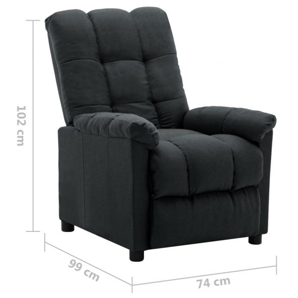 Relaxsessel Dunkelgrau Stoff