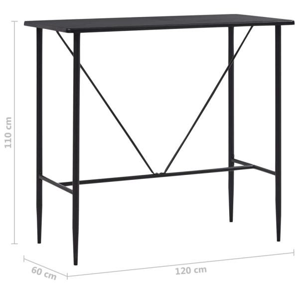 5-tlg. Bar-Set Stoff Schwarz