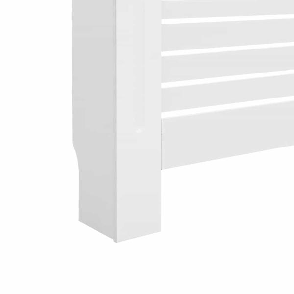 Heizkörperverkleidungen 2 Stk. Weiß 172×19×81,5 cm MDF