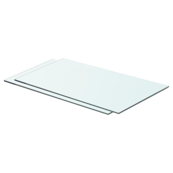 ARDEBO.de - Regalböden 2 Stk. Glas Transparent 60 x 30 cm