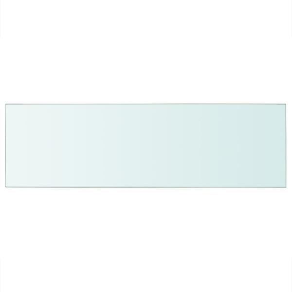 Regalböden 2 Stk. Glas Transparent 80x25 cm