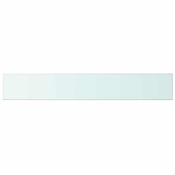 Regalböden 2 Stk. Glas Transparent 100x15 cm