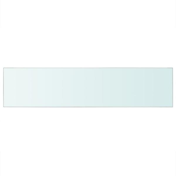 Regalböden 2 Stk. Glas Transparent 110x25 cm
