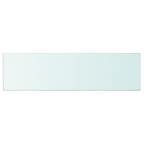 Regalböden 2 Stk. Glas Transparent 110x30 cm