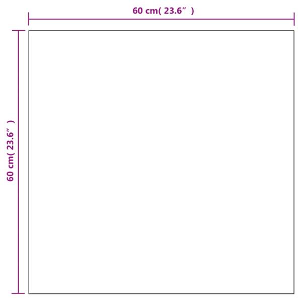 Wandspiegel 2 Stk. 60x60 cm Quadratisch Glas