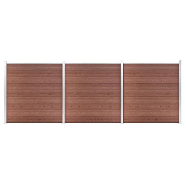 ARDEBO.de - Gartenzaun WPC 526x186 cm Braun