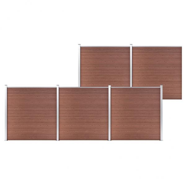 ARDEBO.de - Gartenzaun WPC 872x186 cm Braun