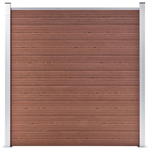 Gartenzaun WPC 1564x186 cm Braun