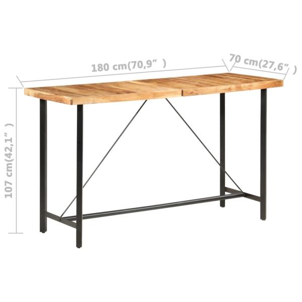 9-tlg. Bar-Set Massivholz Akazie und Altholz