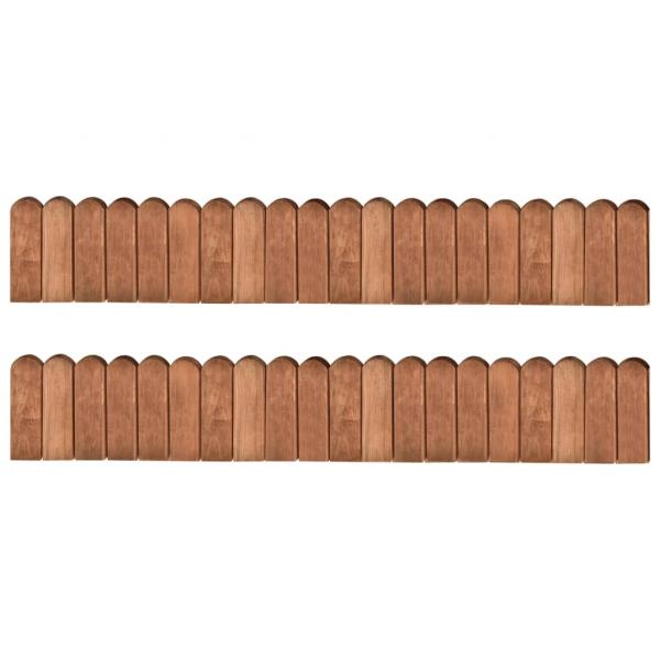 ARDEBO.de - Beeteinfassungen 2 Stk. 120 cm Kiefernholz Imprägniert