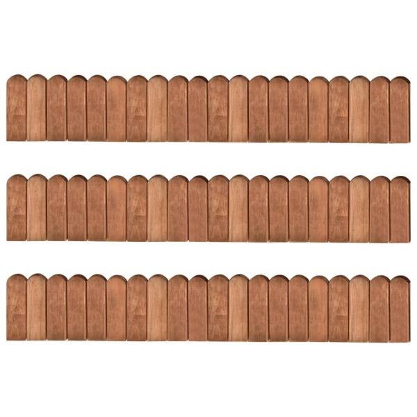 ARDEBO.de - Beeteinfassungen 3 Stk. 120 cm Kiefernholz Imprägniert