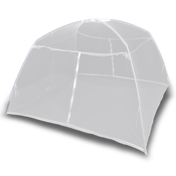 ARDEBO.de - Campingzelt 200×150×145 cm Fiberglas Weiß