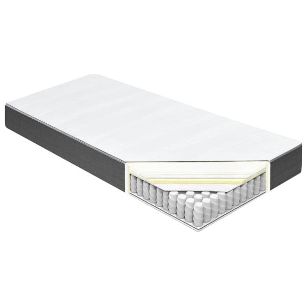 Boxspringbett Dunkelgrau Stoff 100x200 cm