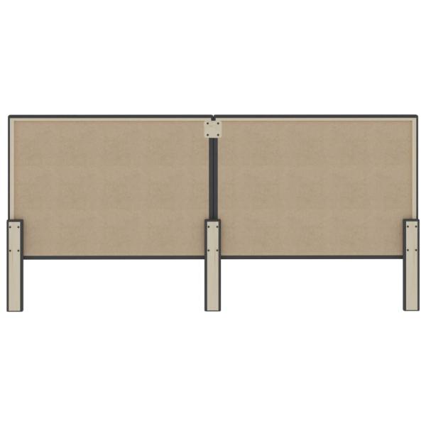 Boxspringbett Dunkelgrau Stoff 200x200 cm