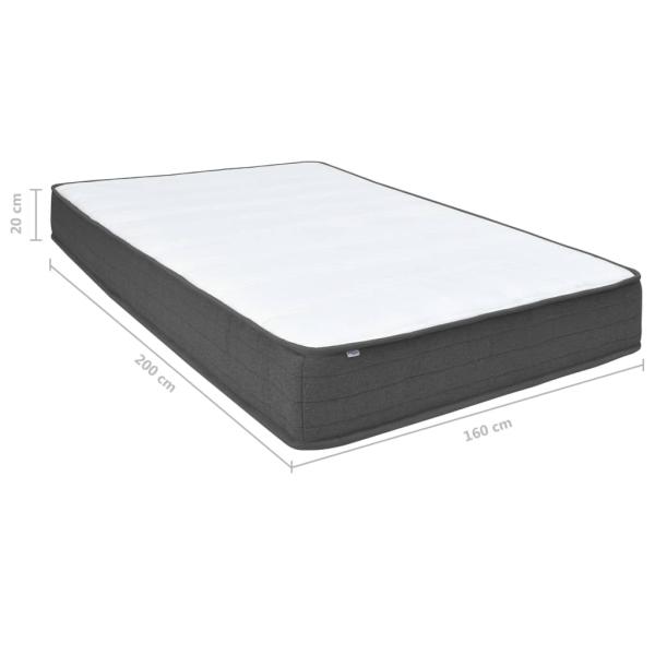 Boxspringbett Dunkelgrau Stoff 160x200 cm