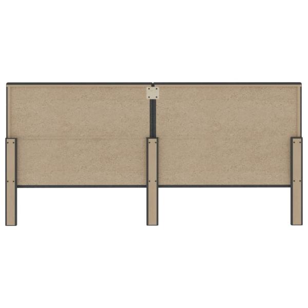Boxspringbett Dunkelgrau Stoff 200x200 cm