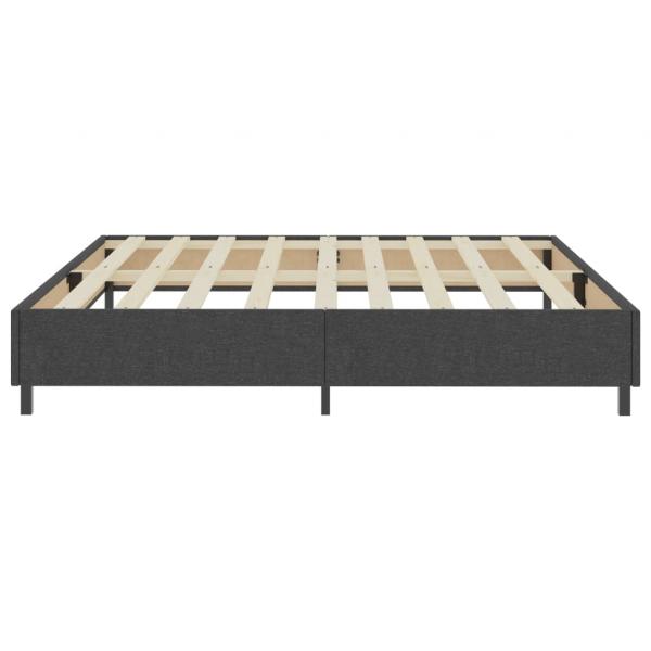 Boxspringbett Dunkelgrau Stoff 200x200 cm