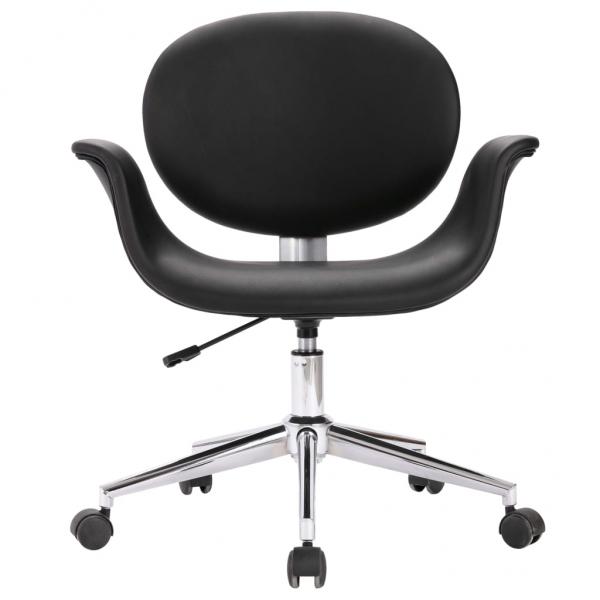 Drehbare Esszimmerstühle 4 Stk. Schwarz Kunstleder 