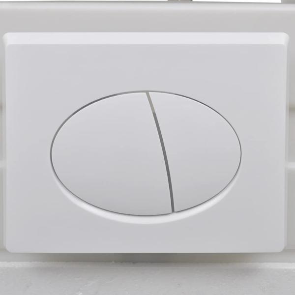 Wand-WC ohne Spülrand mit Einbau-Spülkasten Keramik Weiß