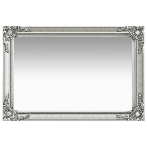 ARDEBO.de - Wandspiegel im Barock-Stil 60x40 cm Silbern