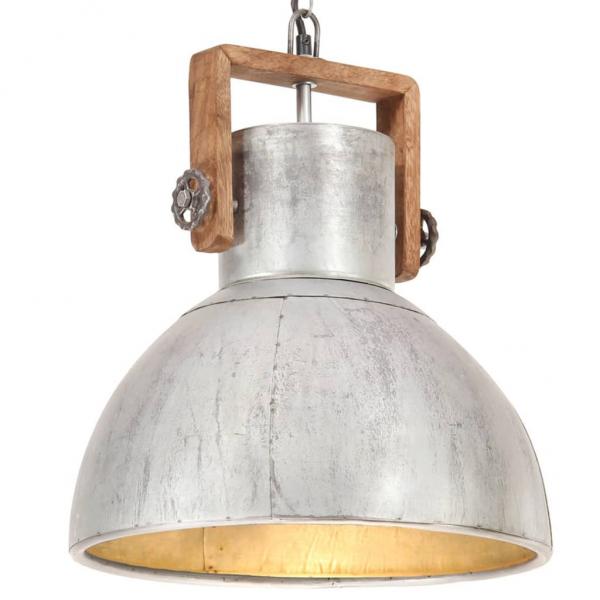 ARDEBO.de - Hängelampe Industriestil 25 W Silbern Rund 40 cm E27