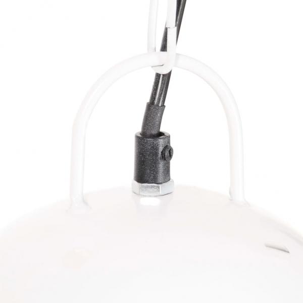 Hängelampe Industriestil 25 W Weiß Rund 42 cm E27