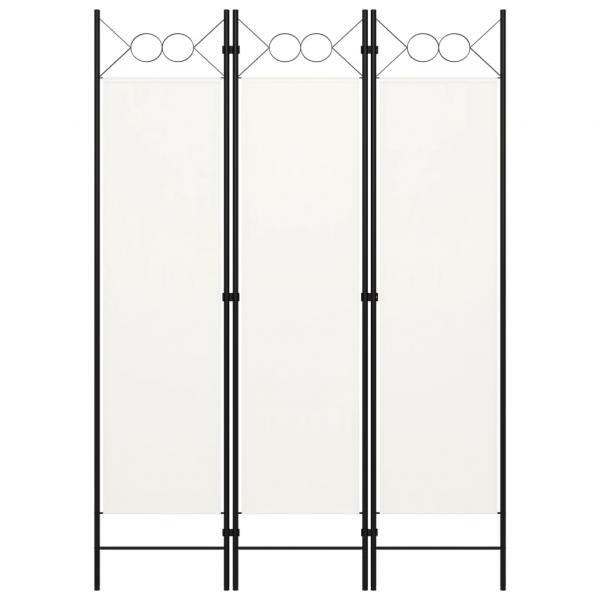 ARDEBO.de - 3-tlg. Raumteiler Weiß 120×180 cm