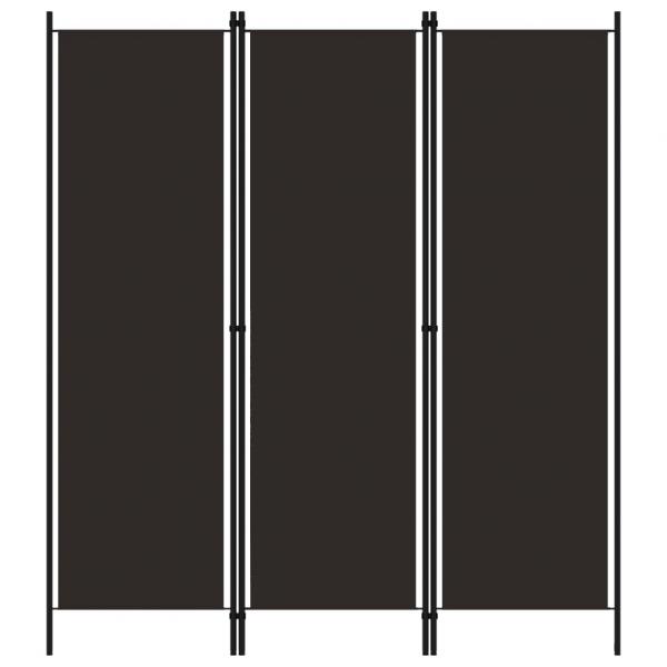 ARDEBO.de - 3-tlg. Raumteiler Braun 150x180 cm
