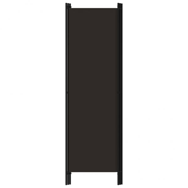 3-tlg. Raumteiler Braun 150x180 cm