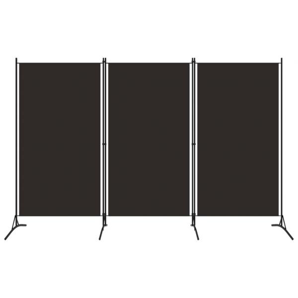 ARDEBO.de - 3-tlg. Raumteiler Braun 260x180 cm