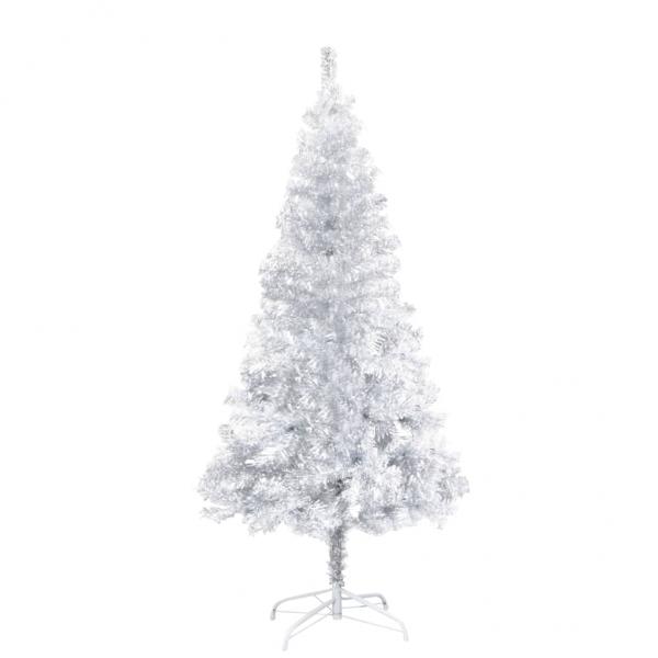 ARDEBO.de - Künstlicher Weihnachtsbaum mit Ständer Silber 150 cm PET