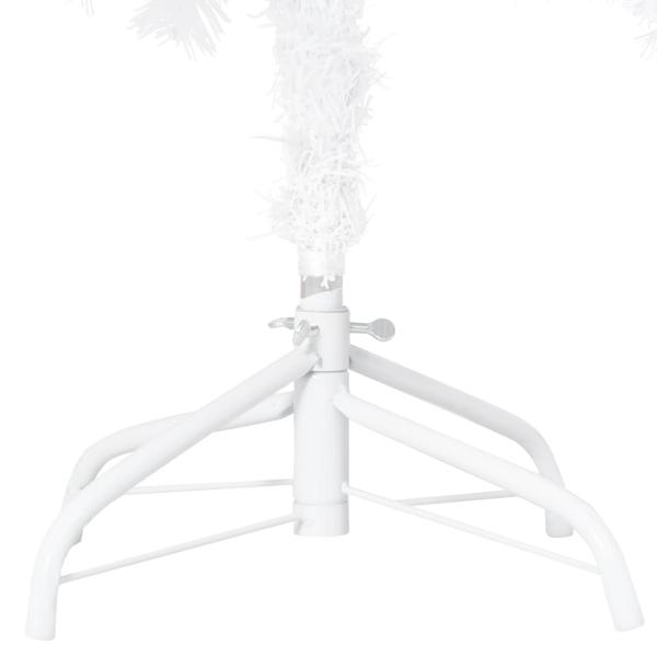 Künstlicher Weihnachtsbaum mit Dicken Zweigen Weiß 150 cm PVC