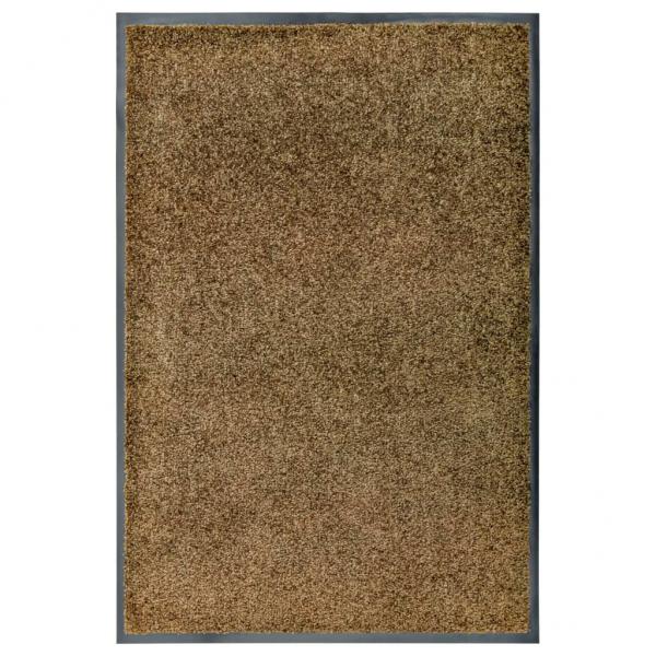 ARDEBO.de - Fußmatte Waschbar Braun 60x90 cm 